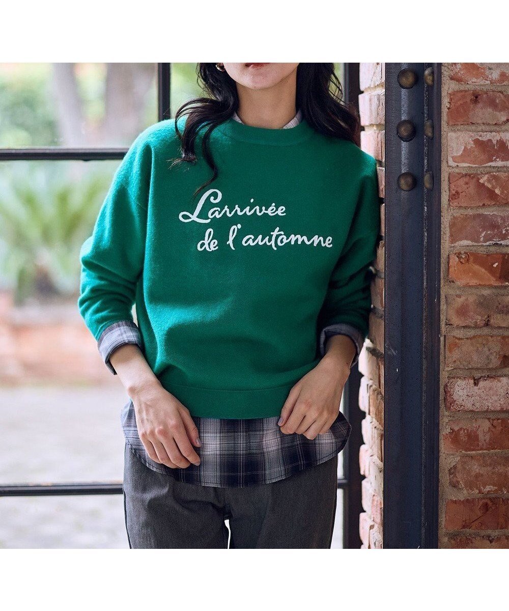 【エニー/ANY】の刺繍ロゴニット インテリア・キッズ・メンズ・レディースファッション・服の通販 founy(ファニー) ファッション Fashion レディースファッション Fashion for Women トップス・カットソー Cut & Sew Tops ニット Knit Tops & Sweaters インナー Innerwear 洗える Machine Washable セーター Sweater, Knitwear タートル Turtleneck, Turtle Collar ダブル Double, Double-Breasted バランス Balance, Style Balance ボトム Bottoms, Lower Wear A/W・秋冬 Autumn/Winter おすすめ Recommended / Our Picks グリーン|ID: prp329100004767537 ipo3291000000034526781