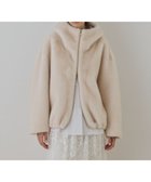 【グレース コンチネンタル/GRACE CONTINENTAL】のフェイクミンクフードジャケット キナリ|ID: prp329100004767541 ipo3291000000034526795