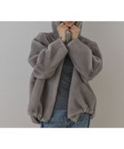 【グレース コンチネンタル/GRACE CONTINENTAL】のフェイクミンクフードジャケット ライトグレー|ID: prp329100004767541 ipo3291000000034526797