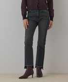 【グレース コンチネンタル/GRACE CONTINENTAL】のラインスリムデニムパンツ ブラック|ID: prp329100004767542 ipo3291000000034526800