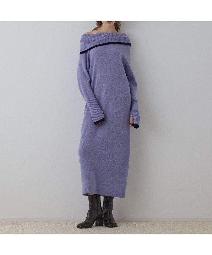 【グレース コンチネンタル/GRACE CONTINENTAL】のバイカラーオフショルニットワンピース インテリア・キッズ・メンズ・レディースファッション・服の通販 founy(ファニー) https://founy.com/ ファッション Fashion レディースファッション Fashion for Women ワンピース Dresses ニットワンピース Knit Dresses おすすめ Recommended / Our Picks ジャケット Jacket, Outerwear ストレート Straight, Straight Cut モダン Modern, Contemporary ロング Long, Long-Length A/W・秋冬 Autumn/Winter |ID: prp329100004767543 ipo3291000000034526801