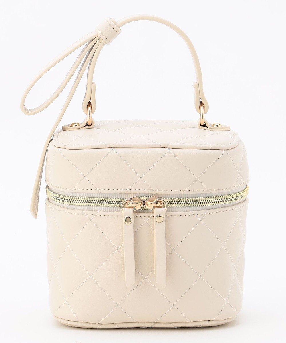 【組曲/KUMIKYOKU】のキルティングバニティバッグ 人気、トレンドファッション・服の通販 founy(ファニー) 　ファッション　Fashion　レディースファッション　Fashion for Women　バッグ　Bags　キルティング　Quilted, Quilting　コンパクト　Compact, Small Size　シンプル　Simple, Minimal　ポケット　Pocket, Pocket Detail　エレガント 上品　Elegant　 other-1|ID: prp329100004767553 ipo3291000000034526835