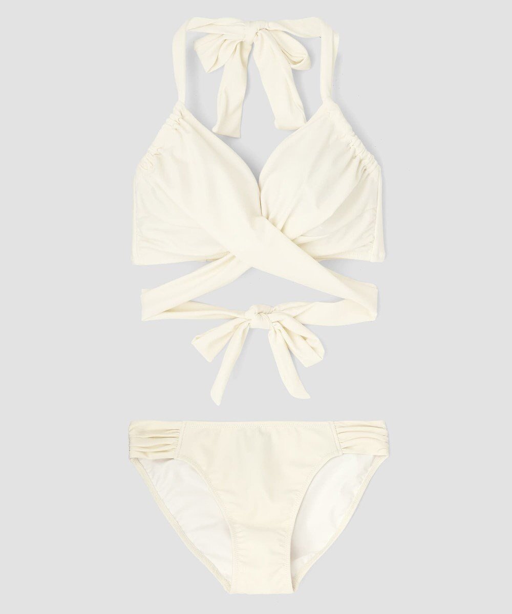 【三愛水着楽園/San-ai Resort】のワコール定番商品カップ使用 GHIカップの大きなお胸に対応【グラマラスフィット】ワイヤーブラ 11EF・13GHI 【San-ai Resort(サンアイリゾート)】 インテリア・キッズ・メンズ・レディースファッション・服の通販 founy(ファニー) ファッション Fashion レディースファッション Fashion for Women 水着 Swimwear レディース水着・ビーチウェア Swimwear & Beachwear アンダー Underwear Essentials ギャザー Gathered, Ruffled ショーツ Shorts, Short Pants シンプル Simple, Minimal フィット Fit, Slim Fit ポケット Pocket, Pocket Detail ラップ Wrap, Wrap Design リボン Ribbon, Bow ワイヤー Wire, Wired Bra 夏 Summer 定番 Standard, Basic Item S/S・春夏 SS, Spring/Summer, Warm Season 水着 Swimsuit, Swimwear A/W・秋冬 Autumn/Winter ホワイト|ID: prp329100004767556 ipo3291000000034526845