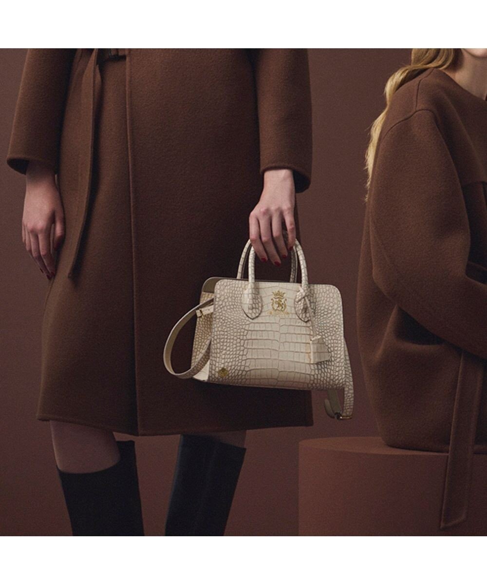 【アクセソワドゥマドモワゼルジャップ/A.D.M.J】の【牛革】クロコ型押しサイドバックルトート25cm(ショルダーストラップ付) インテリア・キッズ・メンズ・レディースファッション・服の通販 founy(ファニー) ファッション Fashion レディースファッション Fashion for Women バッグ Bags クロコ Crocodile, Croc Embossed フェミニン Feminine, Girly ポケット Pocket, Pocket Detail モチーフ Motif, Design Theme AVORIO|ID: prp329100004767559 ipo3291000000035348387