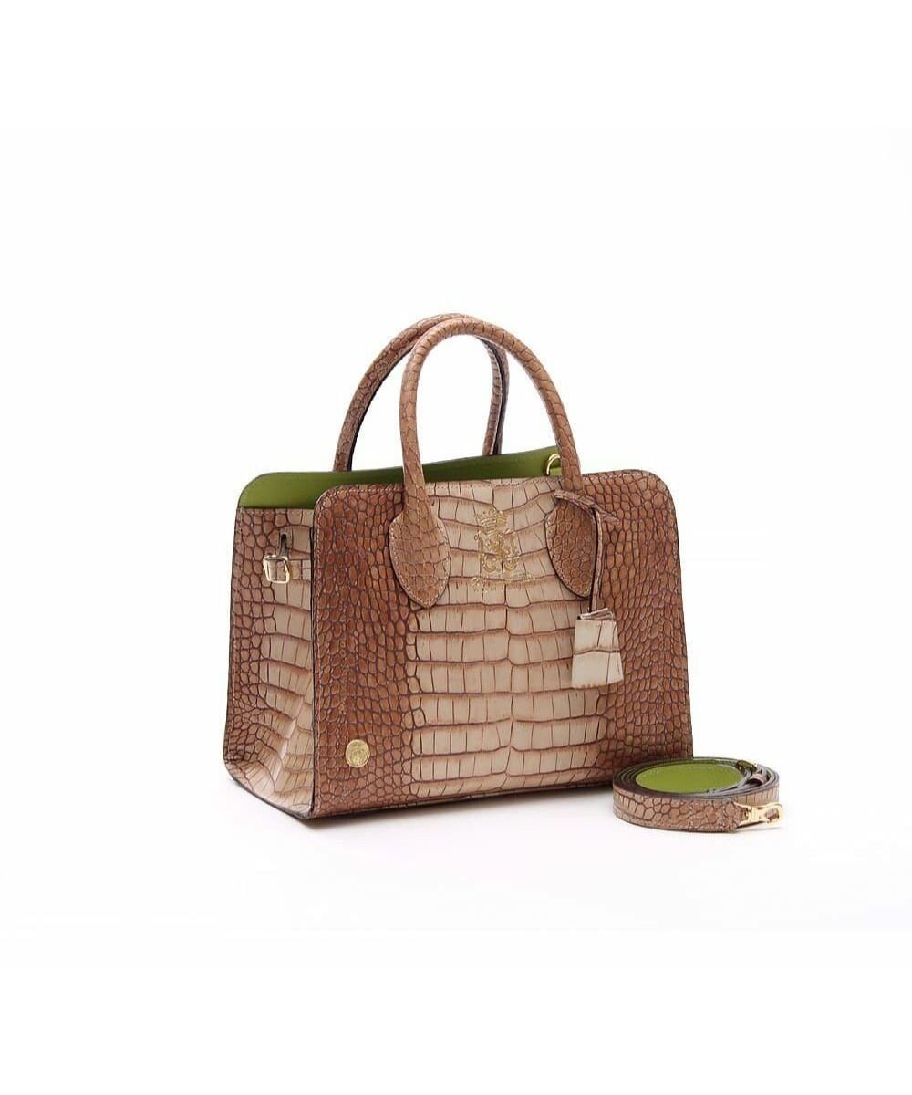 【アクセソワドゥマドモワゼルジャップ/A.D.M.J】の【牛革】クロコ型押しサイドバックルトート25cm(ショルダーストラップ付) インテリア・キッズ・メンズ・レディースファッション・服の通販 founy(ファニー) ファッション Fashion レディースファッション Fashion for Women バッグ Bags クロコ Crocodile, Croc Embossed フェミニン Feminine, Girly ポケット Pocket, Pocket Detail モチーフ Motif, Design Theme POMICHE|ID: prp329100004767559 ipo3291000000035348390