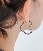 【フィービィー/phoebe】の【金属アレルギー対応】グロウハートフープワンタッチピアス シルバー/ステンレス シルバー|ID: prp329100004767565 ipo3291000000035520694
