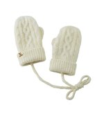【ミキハウスホットビスケッツ/MIKI HOUSE HOT BISCUITS / KIDS】の【1-5歳】 ケーブル編みミトン 白|ID: prp329100004768286 ipo3291000000034536038