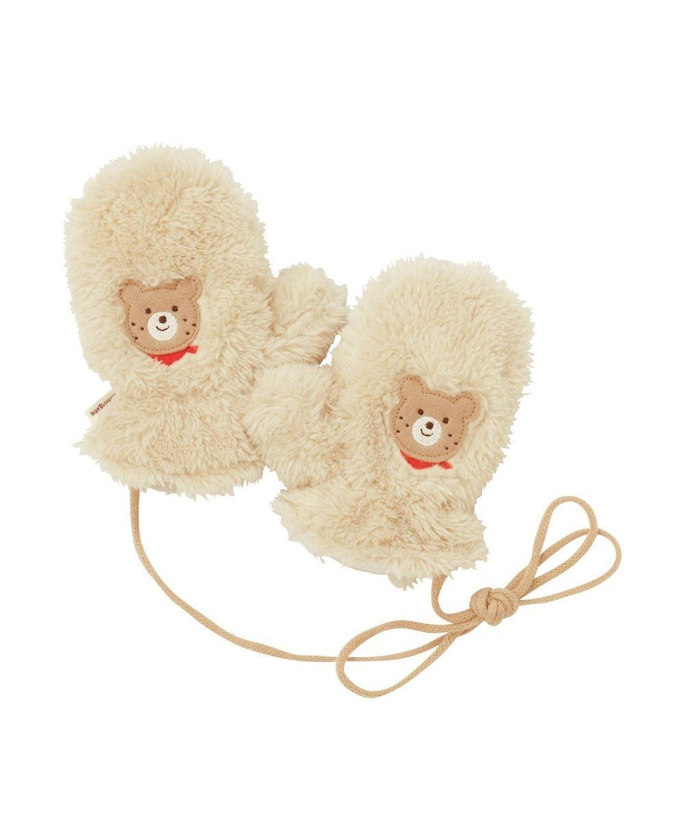 【ミキハウスホットビスケッツ/MIKI HOUSE HOT BISCUITS / KIDS】のシープボア ミトン(手袋) インテリア・キッズ・メンズ・レディースファッション・服の通販 founy(ファニー) 　ファッション　Fashion　キッズファッション　Fashion for Kids　A/W・秋冬　Autumn/Winter　ベージュ|ID: prp329100004768294 ipo3291000000034536059