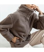 【エニー/ANY】の【洗濯機可能】ボアスタンドカラーブルゾン モカ|ID: prp329100004768314 ipo3291000000034536211