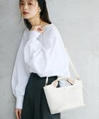 【トプカピ/TOPKAPI】の【TREASURE TOPKAPI】ソフトシュリンク テープハンドル ショルダー付きミニ トート バッグ ホワイト|ID: prp329100004768316 ipo3291000000034536221