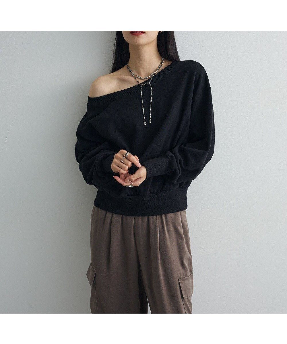 【グリーンパークス/Green Parks】のオフショルスウェット インテリア・キッズ・メンズ・レディースファッション・服の通販 founy(ファニー) ファッション Fashion レディースファッション Fashion for Women トップス・カットソー Cut & Sew Tops レディースパーカー・カジュアルフーディー Casual Hoodies & Sweatshirts スウェット・クルーネックトップス Sweatshirts & Crewnecks / Relaxed Fit Sweat Tops おすすめ Recommended / Our Picks シンプル Simple, Minimal スウェット / スエット Sweatshirt, Sweatwear ポケット Pocket, Pocket Detail A/W・秋冬 Autumn/Winter Black|ID: prp329100004768325 ipo3291000000034536268
