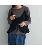 【グリーンパークス/Green Parks】のレースフリルキャミビスチェ Black|ID: prp329100004768326 ipo3291000000035410284