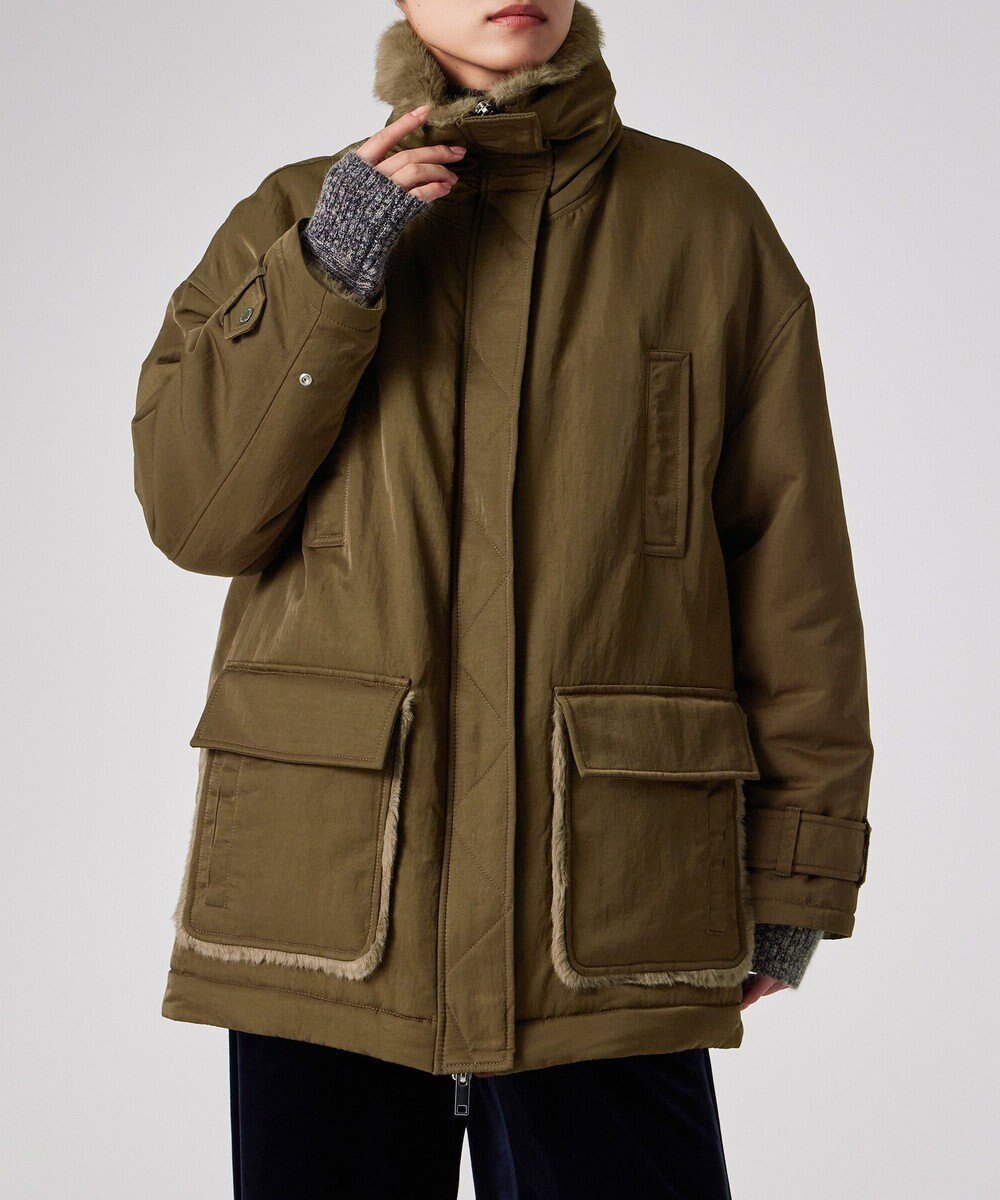 【ポール スミス/Paul Smith】のフェイクファー カジュアルコート インテリア・キッズ・メンズ・レディースファッション・服の通販 founy(ファニー) 　ファッション　Fashion　レディースファッション　Fashion for Women　アウター　Coat / Outerwear Collection　コート・ロングコート・ピーコート　Long Coats, Peacoats & More　レディースジャケット・軽アウター　Jackets　モッズコート・ミリタリー風アウター　Mods & Field Coats　おすすめ　Recommended / Our Picks　カーゴパンツ　Cargo Pants, Utility Pants　ジャケット　Jacket, Outerwear　デニム　Denim, Jeans Material　フェイクファー　Faux Fur, Imitation Fur　フラップ　Flap, Flap Pocket　ポケット　Pocket, Pocket Detail　ミックス　Mix, Mixed Style　ミリタリー　Military, Army Style　モッズコート　Mods Coat, Military Parka　ライニング　Inner Lining, Inner Fabric, Lined　リラックス　Relax, Relaxed Fit　A/W・秋冬　Autumn/Winter　カーキ|ID: prp329100004768329 ipo3291000000034617555