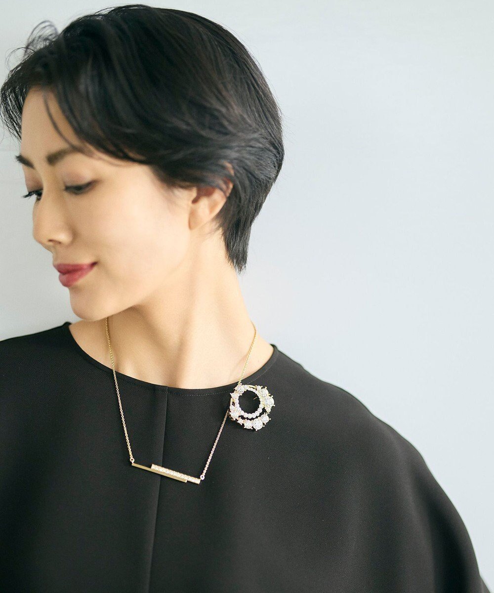 【自由区/JIYU-KU】のプレシオサダブルバーネックレス インテリア・キッズ・メンズ・レディースファッション・服の通販 founy(ファニー) 　ファッション　Fashion　レディースファッション　Fashion for Women　ジュエリー　Jewelry　ネックレス　Necklaces & Pendants　アクセサリー　Fashion Accessories　ガラス　Glass, Glassware　クリスタル　Crystal, Swarovski　グラス　Glass, Eyewear　ストーン　Stone, Gem-Like　ネックレス　Necklace, Pendant Necklace　ボヘミアン　Bohemian, Ethnic Style　メタル　Metal, Metal Parts　ゴールド|ID: prp329100004768332 ipo3291000000034606556