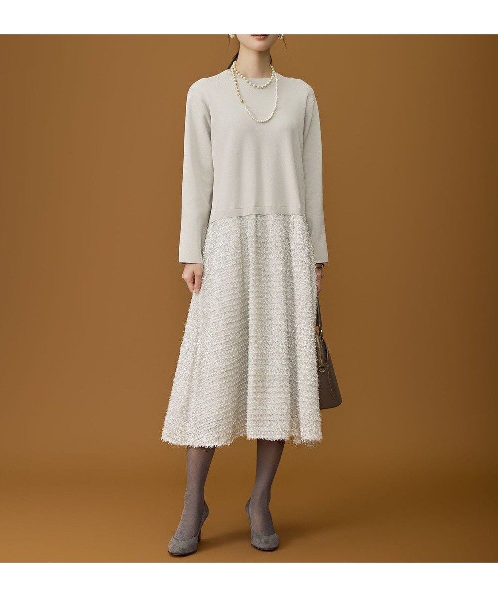 【自由区/JIYU-KU】のジャカードコンビ ワンピース 人気、トレンドファッション・服の通販 founy(ファニー) ファッション Fashion レディースファッション Fashion for Women ワンピース Dresses コンビ Combo, Combination Style ジャカード/ジャガード Jacquard, Woven Pattern セパレート Separate, Two-Piece ツイード Twill, Twill Weave ドッキング Docking, Mixed Material ボトム Bottoms, Lower Wear 夏 Summer 春 Spring S/S・春夏 SS, Spring/Summer, Warm Season 軽量 Lightweight, Ultra Light other-1|ID: prp329100004768335 ipo3291000000034536297