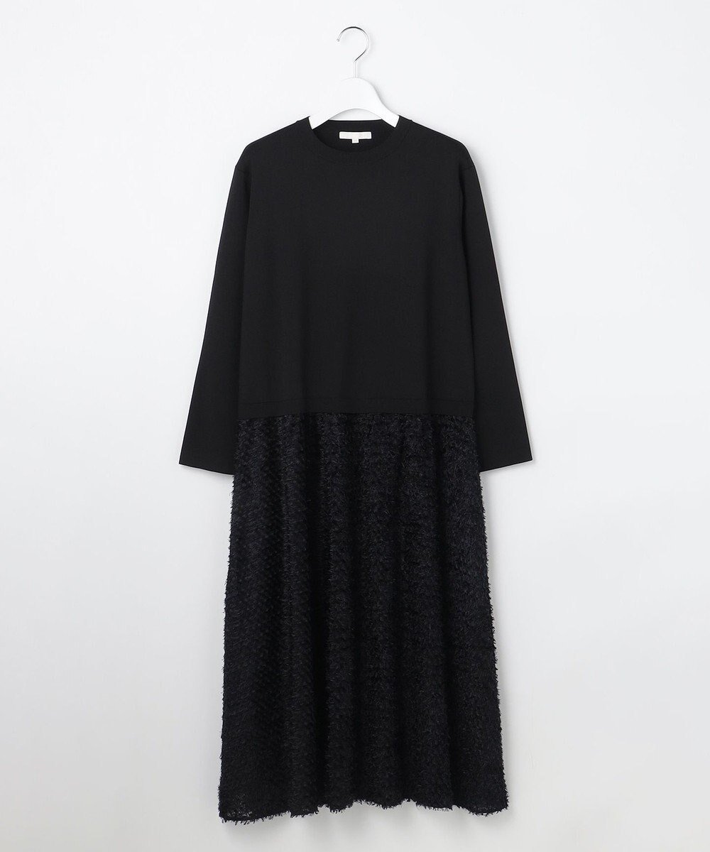 【自由区/JIYU-KU】のジャカードコンビ ワンピース インテリア・キッズ・メンズ・レディースファッション・服の通販 founy(ファニー) ファッション Fashion レディースファッション Fashion for Women ワンピース Dresses コンビ Combo, Combination Style ジャカード/ジャガード Jacquard, Woven Pattern セパレート Separate, Two-Piece ツイード Twill, Twill Weave ドッキング Docking, Mixed Material ボトム Bottoms, Lower Wear 夏 Summer 春 Spring S/S・春夏 SS, Spring/Summer, Warm Season 軽量 Lightweight, Ultra Light ブラック|ID: prp329100004768335 ipo3291000000034536299