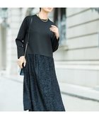 【自由区/JIYU-KU】の【カタログ掲載】ジャカードコンビ ワンピース ブラック|ID: prp329100004768335 ipo3291000000034606558