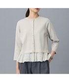 【自由区/JIYU-KU】の【SHIHOさん着用】ジャカードコンビ カーディガン ベージュ|ID: prp329100004768337 ipo3291000000034675280