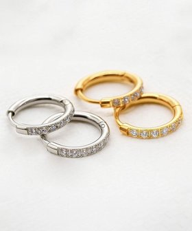 【ブランコトーキョー/blancotokyo】の【金属アレルギー対応】ジルコニアフープピアス CLARA 人気、トレンドファッション・服の通販 founy(ファニー) ファッション Fashion レディースファッション Fashion for Women アクセサリー Fashion Accessories コーティング Coating, Coated Finish シンプル Simple, Minimal ストーン Stone, Gem-Like フープ Hoop, Hoop Earrings エレガント 上品 Elegant |ID:prp329100004768353