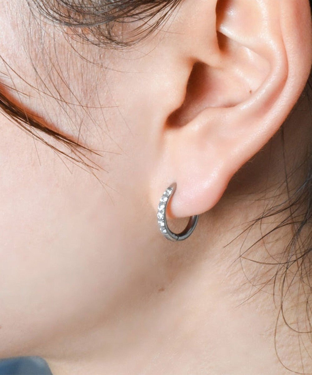 【ブランコトーキョー/blancotokyo】の【金属アレルギー対応】ジルコニアフープピアス CLARA インテリア・キッズ・メンズ・レディースファッション・服の通販 founy(ファニー) 　ファッション　Fashion　レディースファッション　Fashion for Women　アクセサリー　Fashion Accessories　コーティング　Coating, Coated Finish　シンプル　Simple, Minimal　ストーン　Stone, Gem-Like　フープ　Hoop, Hoop Earrings　エレガント 上品　Elegant　シルバー|ID: prp329100004768353 ipo3291000000034536362