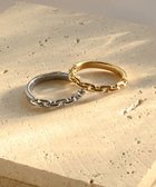 【ブランコトーキョー/blancotokyo】の【金属アレルギー対応】チェーンリング GIUSTIZIA 人気、トレンドファッション・服の通販 founy(ファニー) ファッション Fashion レディースファッション Fashion for Women アクセサリー Fashion Accessories コーティング Coating, Coated Finish シンプル Simple, Minimal チェーン Chain, Chain Strap トレンド Trend, Trending Now エレガント 上品 Elegant ギフト プレゼント Gift / Present thumbnail ゴールド|ID: prp329100004768358 ipo3291000000034536376