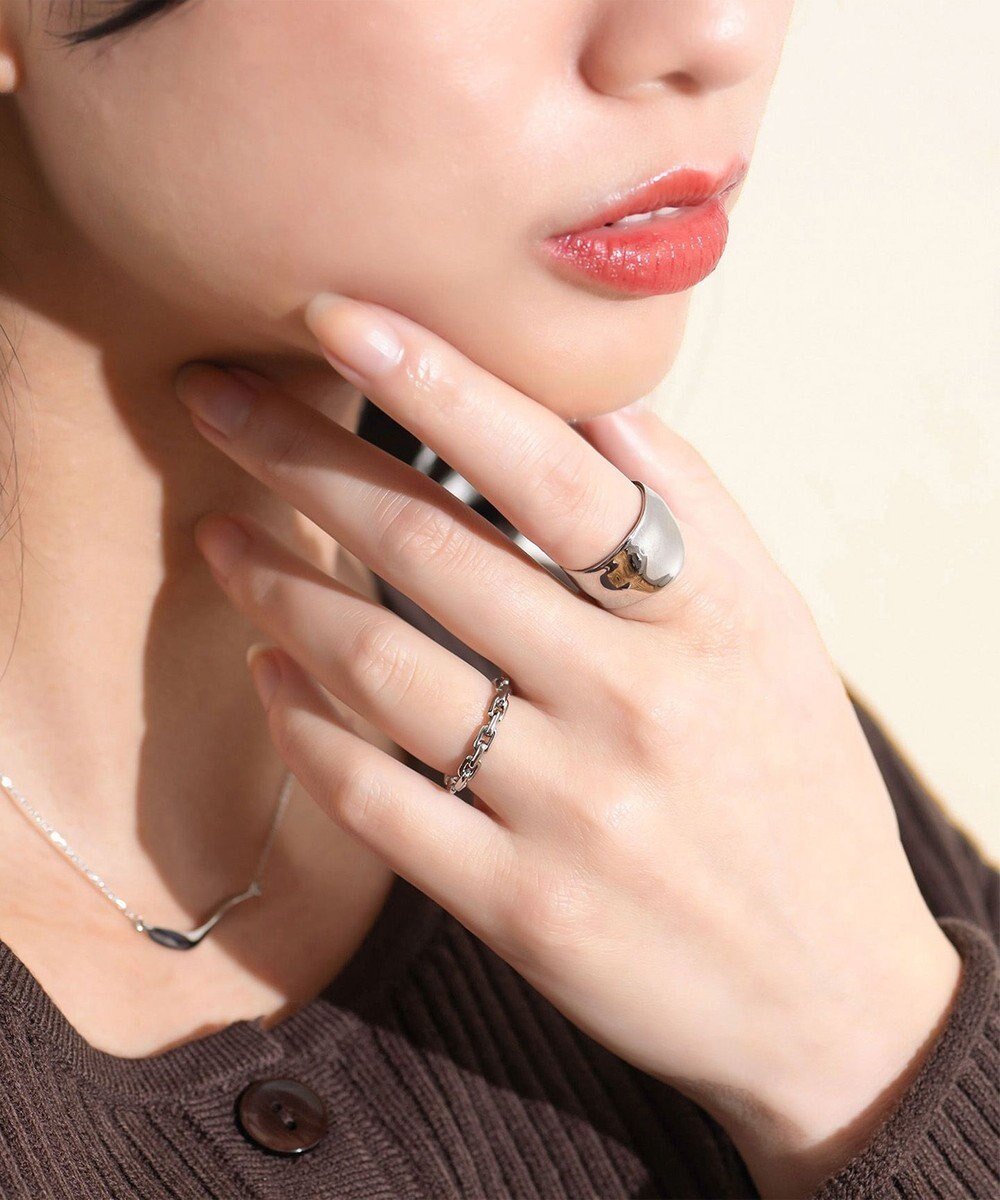 【ブランコトーキョー/blancotokyo】の【金属アレルギー対応】チェーンリング GIUSTIZIA インテリア・キッズ・メンズ・レディースファッション・服の通販 founy(ファニー) ファッション Fashion レディースファッション Fashion for Women アクセサリー Fashion Accessories コーティング Coating, Coated Finish シンプル Simple, Minimal チェーン Chain, Chain Strap トレンド Trend, Trending Now エレガント 上品 Elegant ギフト プレゼント Gift / Present シルバー|ID: prp329100004768358 ipo3291000000034536377