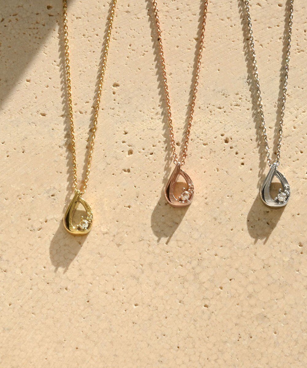 【その他のブランド/Other】の【金属アレルギー対応】ドロップモチーフネックレス RUGIADA インテリア・キッズ・メンズ・レディースファッション・服の通販 founy(ファニー) 　ファッション　Fashion　レディースファッション　Fashion for Women　ジュエリー　Jewelry　ネックレス　Necklaces & Pendants　アクセサリー　Fashion Accessories　コーティング　Coating, Coated Finish　シンプル　Simple, Minimal　ネックレス　Necklace, Pendant Necklace　モチーフ　Motif, Design Theme　ピンクゴールド|ID: prp329100004768364 ipo3291000000034536396