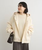 【グリーンパークス/Green Parks】のニットフード付きウーリーブルゾン Off White|ID: prp329100004768381 ipo3291000000034536474