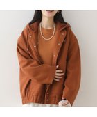 【グリーンパークス/Green Parks】のニットフード付きウーリーブルゾン Camel|ID: prp329100004768381 ipo3291000000034536476