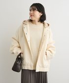 【グリーンパークス/Green Parks】のニットフード付きウーリーブルゾン Off White|ID: prp329100004768381 ipo3291000000035708272