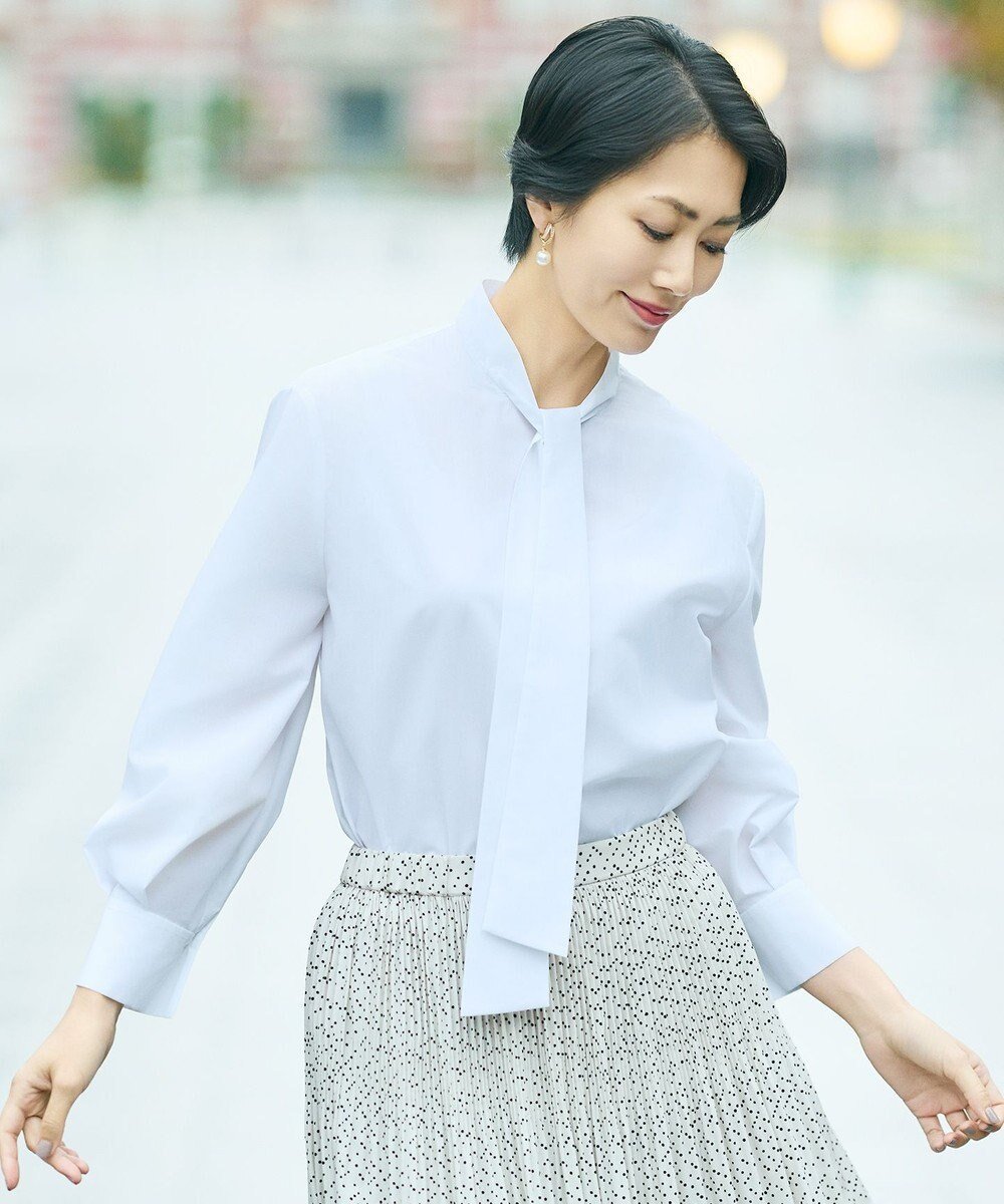 【自由区/JIYU-KU】の【カタログ掲載】ナチュラルタッチボウタイ ブラウス 人気、トレンドファッション・服の通販 founy(ファニー) ファッション Fashion レディースファッション Fashion for Women トップス・カットソー Cut & Sew Tops シャツ・ブラウス・オフィスカジュアル Elegant Blouses & Button-Ups おすすめ Recommended / Our Picks インナー Innerwear ジャケット Jacket, Outerwear タイプライター Typewriter Fabric, Crisp Cotton ツイード Twill, Twill Weave トレンド Trend, Trending Now リボン Ribbon, Bow 夏 Summer 春 Spring S/S・春夏 SS, Spring/Summer, Warm Season other-1|ID: prp329100004768384 ipo3291000000034606564