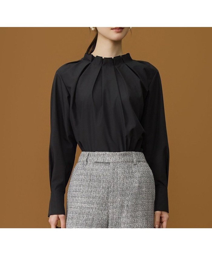 【自由区/JIYU-KU】のナチュラルタッチスタンドカラー ブラウス インテリア・キッズ・メンズ・レディースファッション・服の通販 founy(ファニー) https://founy.com/ ファッション Fashion レディースファッション Fashion for Women トップス・カットソー Cut & Sew Tops シャツ・ブラウス・オフィスカジュアル Elegant Blouses & Button-Ups エレガント 上品 Elegant カフス Cuff Design スタンド Stand Collar, Upright Stand タイプライター Typewriter Fabric, Crisp Cotton 夏 Summer 春 Spring S/S・春夏 SS, Spring/Summer, Warm Season |ID: prp329100004768385 ipo3291000000034536497