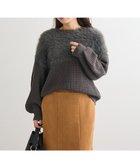 【グリーンパークス/Green Parks】の・Petit Fleur シャギーキリカエニット Charcoal Gray|ID: prp329100004768386 ipo3291000000034536505