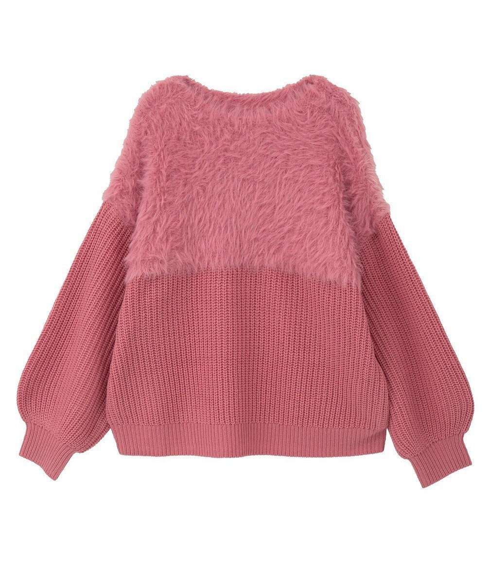 【グリーンパークス/Green Parks】の・Petit Fleur シャギーキリカエニット インテリア・キッズ・メンズ・レディースファッション・服の通販 founy(ファニー) ファッション Fashion レディースファッション Fashion for Women トップス・カットソー Cut & Sew Tops ニット Knit Tops & Sweaters おすすめ Recommended / Our Picks シンプル Simple, Minimal セーター Sweater, Knitwear ドッキング Docking, Mixed Material ボトム Bottoms, Lower Wear ポケット Pocket, Pocket Detail A/W・秋冬 Autumn/Winter Pink|ID: prp329100004768386 ipo3291000000034536507