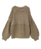 【グリーンパークス/Green Parks】の・Petit Fleur シャギーキリカエニット Gray Beige|ID: prp329100004768386 ipo3291000000034536508