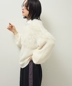 【グリーンパークス/Green Parks】の・Petit Fleur シャギーキリカエニット 人気、トレンドファッション・服の通販 founy(ファニー) ファッション Fashion レディースファッション Fashion for Women トップス・カットソー Cut & Sew Tops ニット Knit Tops & Sweaters おすすめ Recommended / Our Picks シンプル Simple, Minimal セーター Sweater, Knitwear ドッキング Docking, Mixed Material ボトム Bottoms, Lower Wear ポケット Pocket, Pocket Detail A/W・秋冬 Autumn/Winter thumbnail Off White|ID: prp329100004768386 ipo3291000000034617570
