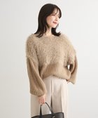 【グリーンパークス/Green Parks】の・Petit Fleur シャギーキリカエニット 人気、トレンドファッション・服の通販 founy(ファニー) ファッション Fashion レディースファッション Fashion for Women トップス・カットソー Cut & Sew Tops ニット Knit Tops & Sweaters おすすめ Recommended / Our Picks シンプル Simple, Minimal セーター Sweater, Knitwear ドッキング Docking, Mixed Material ボトム Bottoms, Lower Wear ポケット Pocket, Pocket Detail A/W・秋冬 Autumn/Winter thumbnail Gray Beige|ID: prp329100004768386 ipo3291000000034993285