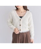 【グリーンパークス/Green Parks】の・Petit Fleur シャギーニットカーディガン Off White|ID: prp329100004768387 ipo3291000000034536513