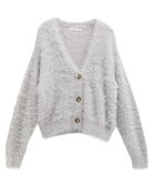 【グリーンパークス/Green Parks】の・Petit Fleur シャギーニットカーディガン Light Gray|ID: prp329100004768387 ipo3291000000034536514