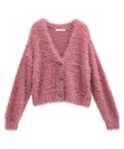 【グリーンパークス/Green Parks】の・Petit Fleur シャギーニットカーディガン Pink|ID: prp329100004768387 ipo3291000000034536516