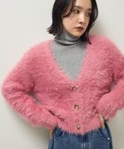 【グリーンパークス/Green Parks】の・Petit Fleur シャギーニットカーディガン Pink|ID: prp329100004768387 ipo3291000000034617577