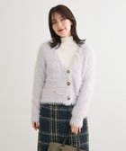 【グリーンパークス/Green Parks】の・Petit Fleur シャギーニットカーディガン 人気、トレンドファッション・服の通販 founy(ファニー) ファッション Fashion レディースファッション Fashion for Women トップス・カットソー Cut & Sew Tops ニット Knit Tops & Sweaters カーディガン・羽織り Layered Style Cardigans カーディガン Cardigan, Knitwear シンプル Simple, Minimal バランス Balance, Style Balance ボトム Bottoms, Lower Wear ポケット Pocket, Pocket Detail ワイド Wide, Wide Fit A/W・秋冬 Autumn/Winter thumbnail Light Gray|ID: prp329100004768387 ipo3291000000034993286