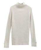 【グリーンパークス/Green Parks】の・Petit Fleur ボトルネックリブニット Light Gray|ID: prp329100004768388 ipo3291000000034536521