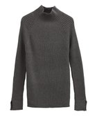 【グリーンパークス/Green Parks】の・Petit Fleur ボトルネックリブニット Charcoal Gray|ID: prp329100004768388 ipo3291000000034536522