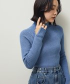 【グリーンパークス/Green Parks】の・Petit Fleur ボトルネックリブニット 人気、トレンドファッション・服の通販 founy(ファニー) ファッション Fashion レディースファッション Fashion for Women トップス・カットソー Cut & Sew Tops ニット Knit Tops & Sweaters シンプル Simple, Minimal セーター Sweater, Knitwear ボトルネック Bottle Neck, Mock Neck ポケット Pocket, Pocket Detail A/W・秋冬 Autumn/Winter thumbnail Blue|ID: prp329100004768388 ipo3291000000034617588