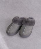 【グリーンパークス/Green Parks】の・minia フェイクムートンサンダル 人気、トレンドファッション・服の通販 founy(ファニー) ファッション Fashion レディースファッション Fashion for Women サンダル Sandals, Summer Shoes フェイクファー Faux Fur, Imitation Fur 冬 Winter / This Winter A/W・秋冬 Autumn/Winter thumbnail Gray|ID: prp329100004768394 ipo3291000000035410265