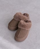 【グリーンパークス/Green Parks】の・minia フェイクムートンサンダル 人気、トレンドファッション・服の通販 founy(ファニー) ファッション Fashion レディースファッション Fashion for Women サンダル Sandals, Summer Shoes フェイクファー Faux Fur, Imitation Fur 冬 Winter / This Winter A/W・秋冬 Autumn/Winter thumbnail Brown|ID: prp329100004768394 ipo3291000000035410266