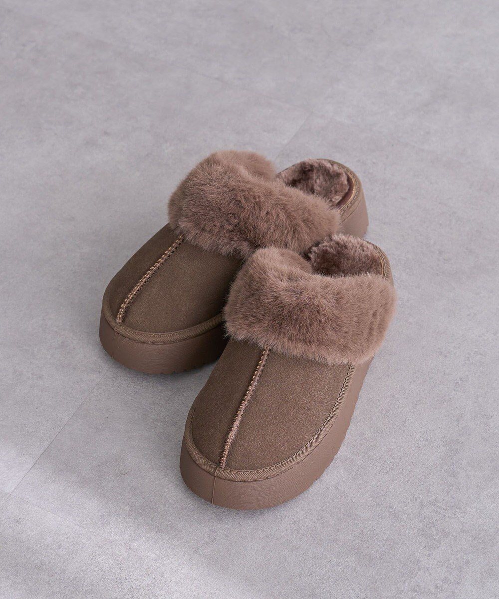 【グリーンパークス/Green Parks】の・minia フェイクムートンサンダル インテリア・キッズ・メンズ・レディースファッション・服の通販 founy(ファニー) ファッション Fashion レディースファッション Fashion for Women サンダル Sandals, Summer Shoes フェイクファー Faux Fur, Imitation Fur 冬 Winter / This Winter A/W・秋冬 Autumn/Winter Brown|ID: prp329100004768394 ipo3291000000035410266