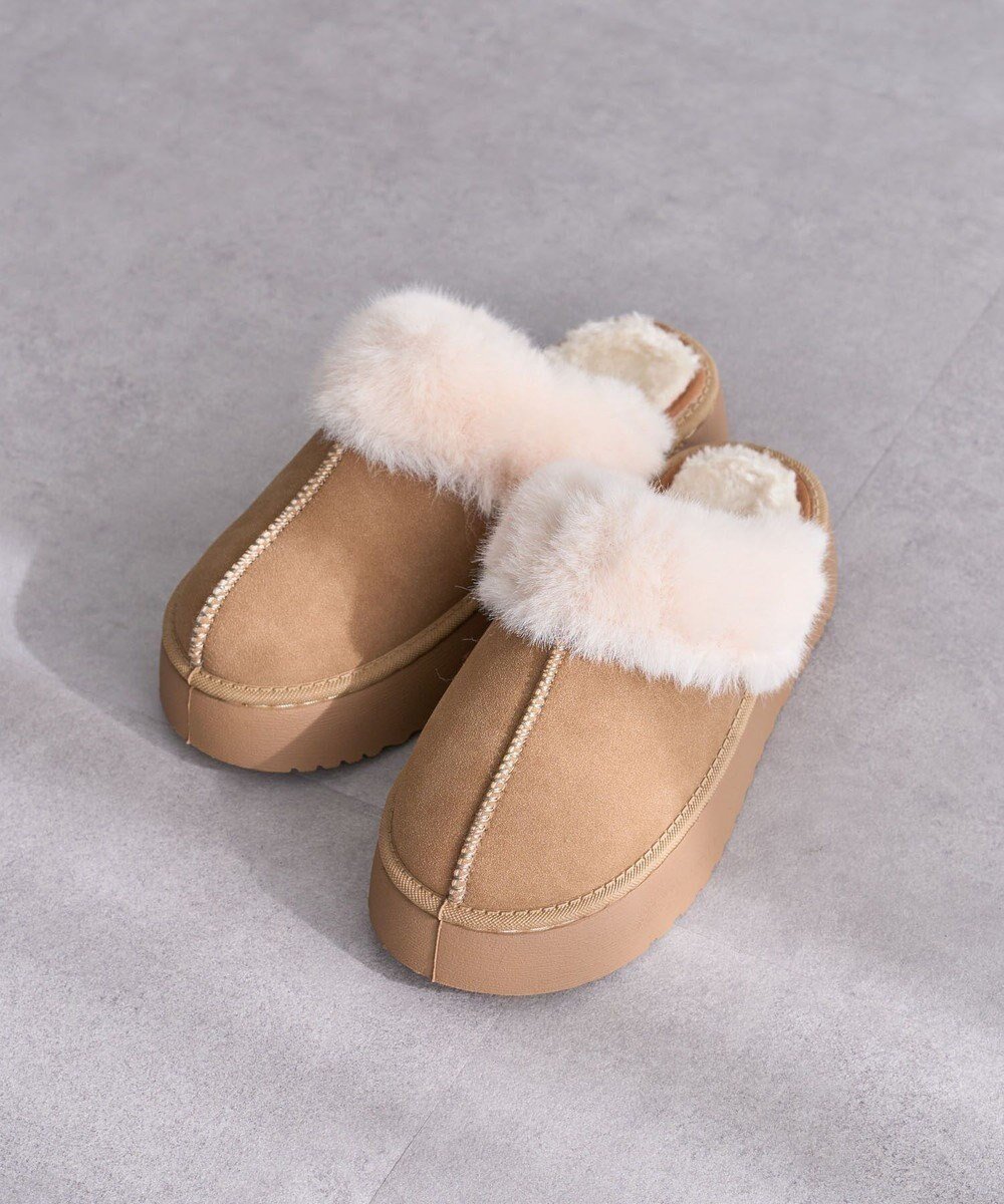 【グリーンパークス/Green Parks】の・minia フェイクムートンサンダル インテリア・キッズ・メンズ・レディースファッション・服の通販 founy(ファニー) ファッション Fashion レディースファッション Fashion for Women サンダル Sandals, Summer Shoes フェイクファー Faux Fur, Imitation Fur 冬 Winter / This Winter A/W・秋冬 Autumn/Winter Camel|ID: prp329100004768394 ipo3291000000035410267