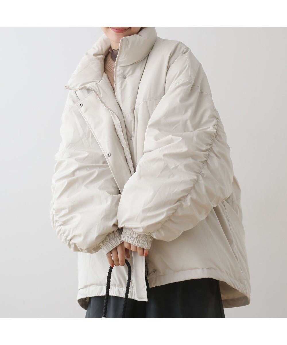 【グリーンパークス/Green Parks】の・ELENCARE DUE モンスターコート インテリア・キッズ・メンズ・レディースファッション・服の通販 founy(ファニー) ファッション Fashion レディースファッション Fashion for Women アウター Coat / Outerwear Collection コート・ロングコート・ピーコート Long Coats, Peacoats & More レディースジャケット・軽アウター Jackets ブルゾンジャケット・スポーティアウター Blouson Jackets おすすめ Recommended / Our Picks ギャザー Gathered, Ruffled ジャケット Jacket, Outerwear ブルゾン Blouson, Bomber Jacket ヘムライン Hemline, Bottom Cut ベーシック Basic, Essential ポケット Pocket, Pocket Detail A/W・秋冬 Autumn/Winter Ivory|ID: prp329100004768395 ipo3291000000034536568